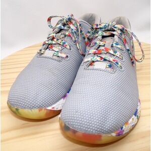 NoBull Daisy Trainer Shoes Light Gray Size M 7 / W 8.5 Athletic Sneakers Lace Up